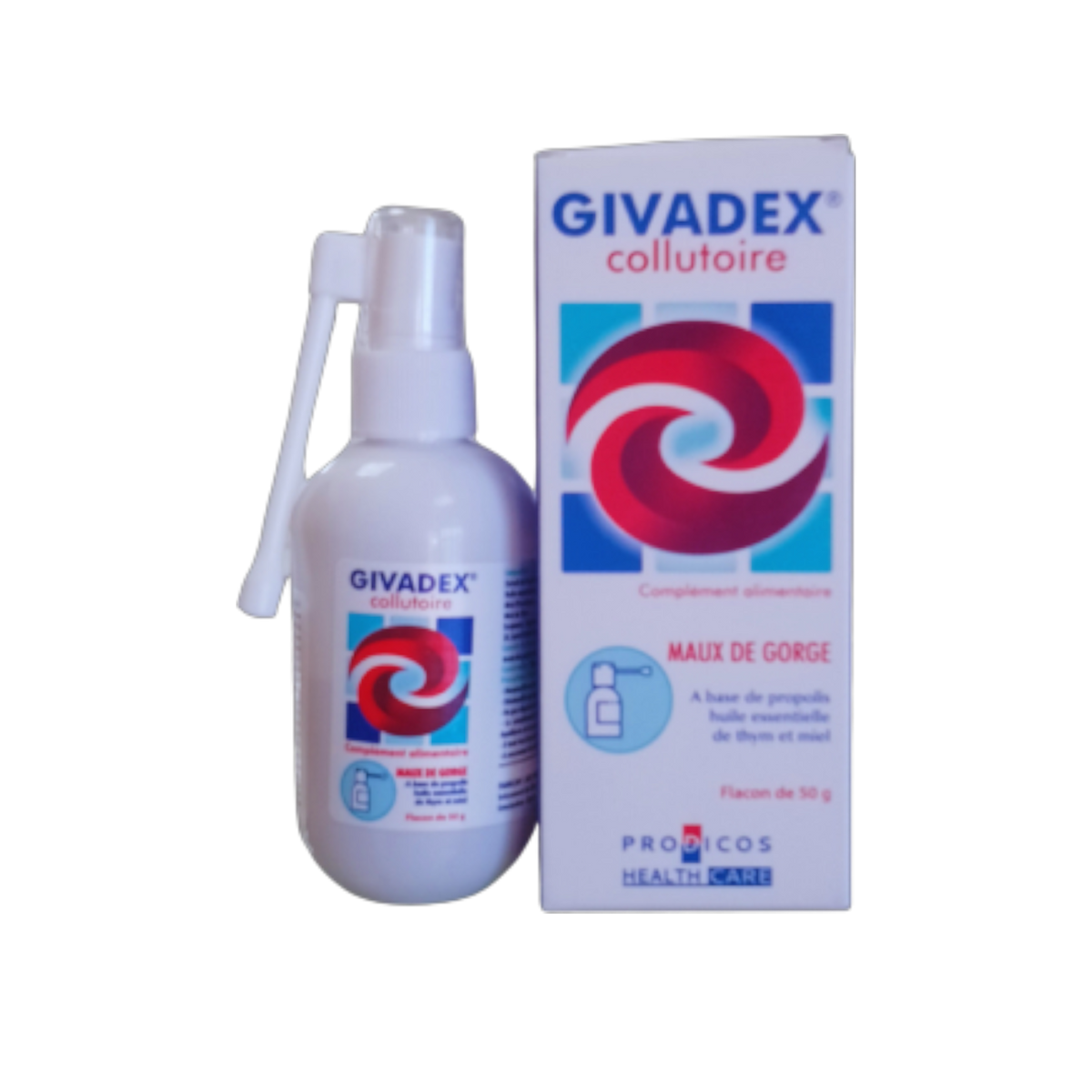 GIVADEX Collutoire Mal de Gorge 50 gr