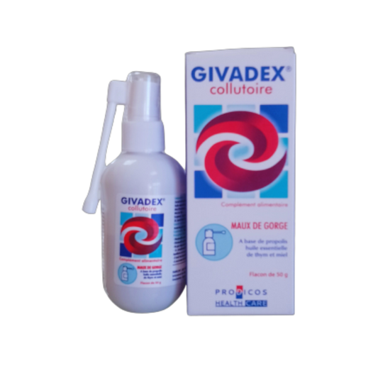 GIVADEX Collutoire Mal de Gorge 50 gr