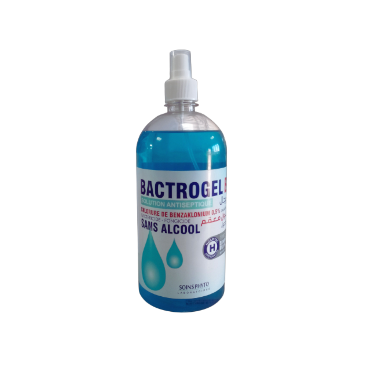 BACTROGEL Solution Antibactérien Vapo sans alcool 1l