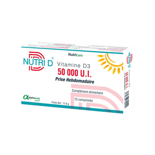 ALPHACARE Nutri D 50 000 UI  Bte 12 comp